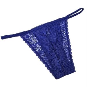 NEW Set of 2 Fantasy Lingerie Royal Blue Lace Cheeky Panty Bundle 1X/2X